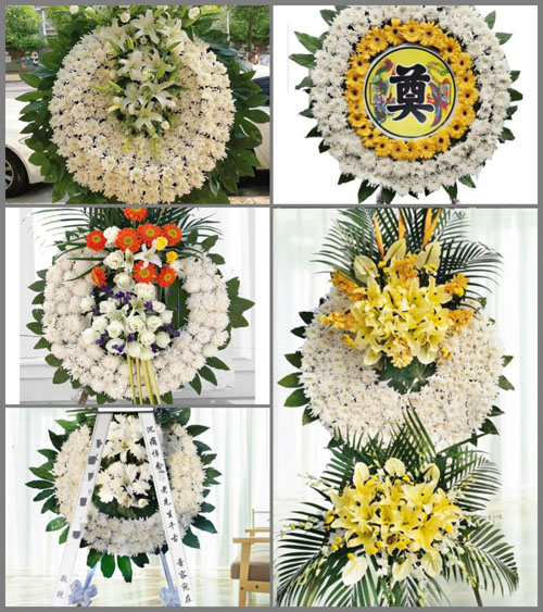 福建龙岩长汀县涂坊镇扁岭村花圈速递